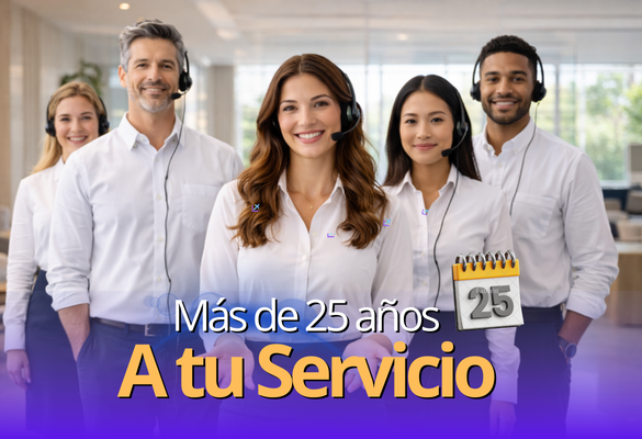 Más de 25 años y nuestros clientes nos respaldan.