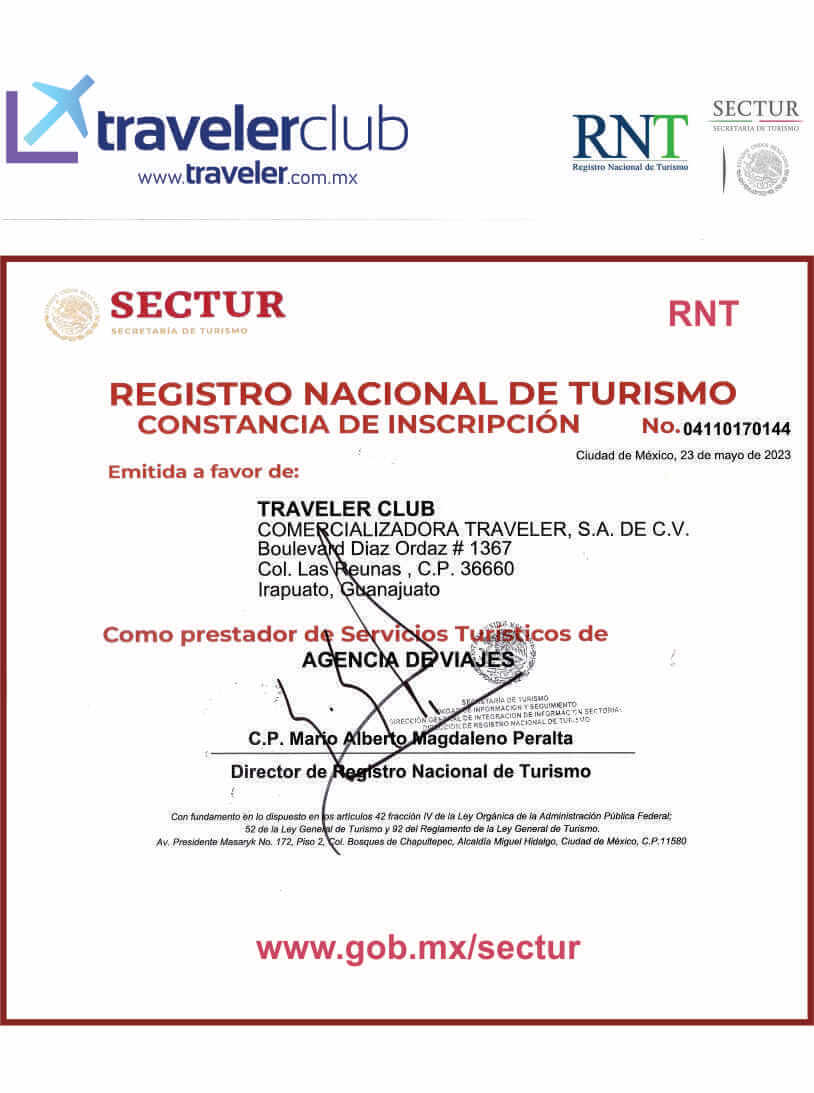 Registro de traveler club ante el sectur